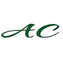 Stylized green letters "AC" on a white background.
