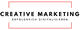 Schwarzer Schriftzug „Creative Marketing – Erfolgreich Digitalisieren“ auf weißem Hintergrund.