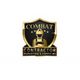 Shield logo with a helmeted figure, labeled "Combat Contractor Marketing & Coaching."
