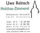 Visitenkarte von Uwe Reinsch, Holzbau-Zimmerei in Oldenburg mit Kontaktinformationen.
