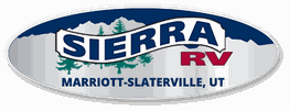 Logo with "Sierra RV" and mountains above "Marriott-Slaterville, UT."