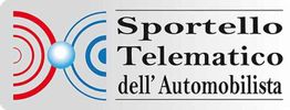 Logo di "Sportello Telematico dell’Automobilista" con simboli rossi e blu stilizzati.