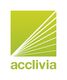 Grünes Logo mit weißen Linien und dem Wort "acclivia" darunter.