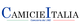 Logo con lettere "C" e "I" in blu. Sotto la scritta: "Commercialista dal 1985". خطوط verdi e rosse.