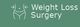 Illustration of a torso with text reading "Weight Loss Surgery" on a green background.