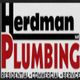 Herdman Plumbing logo with text: Residential, Commercial, Service.