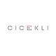 CICEKLI-Logo mit minimalistischem Design, rotes Quadrat um das "E".