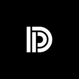 Ein stilisiertes, ineinandergreifendes Logo aus weißen Linien auf schwarzem Hintergrund.