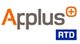 Logo mit dem Text "Applus RTD" und einem orangenen Plus-Symbol.