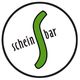 Logo mit grünem S auf weißem Hintergrund, beschriftet mit „scheinbar“.