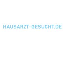 Text "Hausarzt-gesucht.de" in hellblauer Schrift auf weißem Hintergrund.