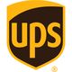Logo de UPS: letras "ups" en amarillo dentro de un escudo marrón.