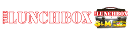 Text reads "The Lunchbox" with a lunchbox graphic featuring "S&M" and snacks.