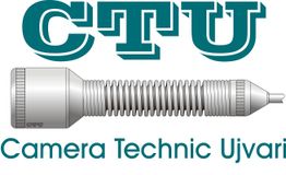 CTU-Logo mit Text "Camera Technic Ujvari" und eine technische Kamera-Komponente darunter.