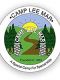 Logo of Camp Lee Mar with an archway, path, sun, trees, and the text: "Founded in 1953."