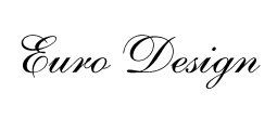 Il testo in corsivo "Euro Design" su sfondo bianco.