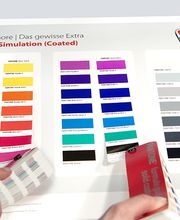 Hochwertige HKS- und Pantone-Simulation