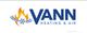Logo of Vann Heating & Air with a flame and snowflake symbol.