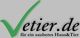 Grünes Häkchen neben dem Text "vetier.de - für ein sauberes Haus & Tier".