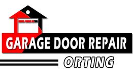 Logo for "Garage Door Repair Orting" with a red and black house graphic.