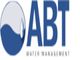 Logo of ABT Water Management with a water droplet and blue wave design.