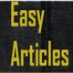 Text "Easy Articles" in yellow on a dark background.