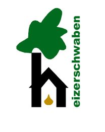 Ein Baum über einem Haus mit dem Text "eizerschwaben" in Grün.