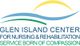 Logo with blue waves and sun, text: "Glen Island Center for Nursing & Rehabilitation."