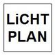 Textbild mit den Worten "LICHT PLAN" in Großbuchstaben.