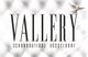 Text: "Vallery Schuhboutique Düsseldorf" mit einer fliegenden Taube rechts oben.