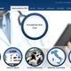 La homepage di HTN Telemedicina, con icone circolari e un medico che usa un tablet.