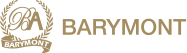 Logotipo de Barymont con letras doradas y un símbolo decorativo a la izquierda.