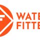 Logo con scritta "Water Fitters" in arancione vicino a cerchio con lettere "WF".