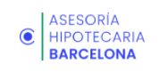 Logo de "Asesoría Hipotecaria Barcelona" con texto azul y línea verde.