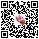 QR-Code mit einem Bild von Händen, die eine rosa Orchidee halten, in der Mitte.