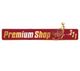 Rotes Schild mit Aufschrift "Premium Shop", daneben ein Einkaufswagen und die Zahlen "3, 2, 1".