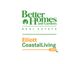 Logos for Better Homes and Gardens Real Estate and Elliott Coastal Living.