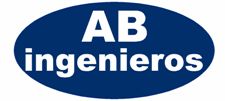 Logo azul con texto "AB ingenieros" en blanco.
