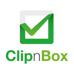 Green checkmark logo with "ClipnBox" text below in green and gray.