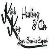 Keith Key Heating & Air logo with text "Your Service Expert" in cursive font.