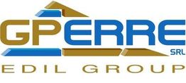 Logo con scritta "GPERRE SRL EDIL GROUP" in blu e oro.