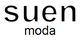 Texto en la imagen: "suen moda" en negro sobre fondo blanco.
