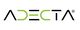 Schwarz-grünes Logo mit dem Schriftzug "ADECTA".