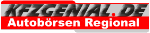 Logo von "KFZGENIAL.DE" mit dem Text: "Autobörsen Regional".