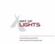 Logo der Firma "Art of Lights" mit den Untertiteln "Veranstaltungstechnik, Vermietung und Gestaltung".