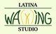 Logo des Latina Waxing Studios mit stilisiertem Schriftzug und Symbol in Grün und Gelb.