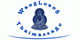 Logo von WangLuang Thaimassage mit sitzendem Buddha in der Mitte und blauem Schriftzug.