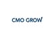 "CMO GROW logo with upward arrow as 'W' implying growth and progress."