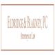 Text: "Eldridge & Blakney, PC - Attorneys at Law" in a bordered box.