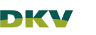 DKV-Logo mit grünen Buchstaben auf weißem Hintergrund.